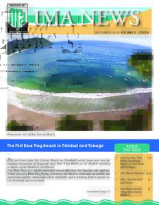 DECEMBER 2015 | VOLUME 5 - ISSUE 4  Panoramic view of Las Cuevas Beach. The First Blue Flag Beach in Trinidad and Tobago