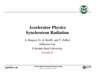 Microsoft PowerPoint - L_8_SynchrotronRadiation [Compatibility Mode]
