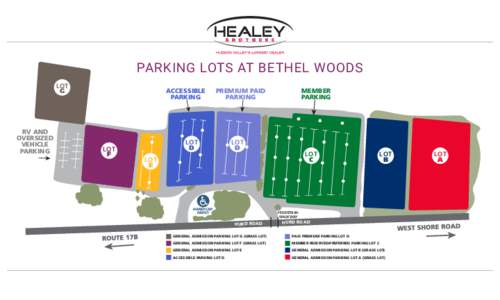 PARKING LOTS AT BETHEL WOODS LOT G RV AND OVERSIZED