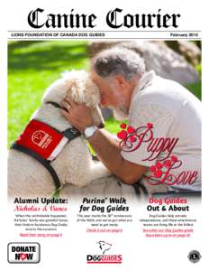 Canine Courier  LIONS FOUNDATION OF CANADA DOG GUIDES February 2015
