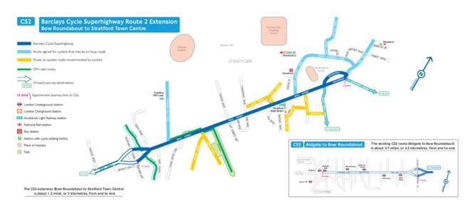 Barclays Cycle Superhighway Route 2 Extension