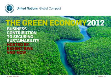 The Green Economy2012 Business Contribution to Securing Sustainability Hosted by