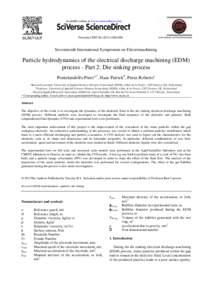 Available online at www.sciencedirect.com  Procedia CIRP[removed]–000 Seventeenth International Symposium on Electromachining