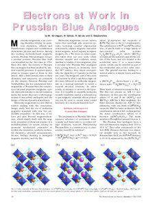 Electrons at Prussian Blue