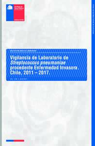 Ministerio de Salud  BOLETÍN VIGILANCIA DE LABORATORIO Vigilancia de Laboratorio de Streptococcus pneumoniae