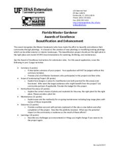 Microsoft Word - Awards of Excellence Beautification Enhancement