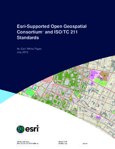 Esri-Supported Open Geospatial Consortium and ISO/TC 211 Standards