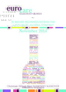 care  European Alcohol Policy Alliance EUROCARE RECOMMENDATIONS FOR A FUTURE EU ALCOHOL STRATEGY