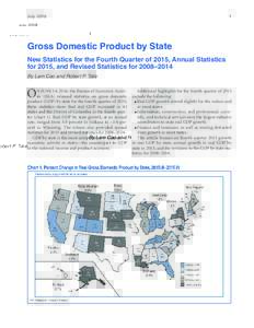JulyGross Domestic Product by State New Statistics for the Fourth Quarter of 2015, Annual Statistics