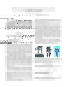 On Observer-Based Feedback Stabilization of Periodic Orbits in Bipedal Locomotion J.W. Grizzle∗ , Jun-Ho Choi† , Hassan Hammouri‡ , B. Morris∗ Abstract— This communication develops an observer-based feedback co