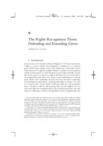   M. Dimova-Cookson chap09.tex V1 - January 9, 2006 4:43 P.M. PageThe Rights Recognition Thesis: