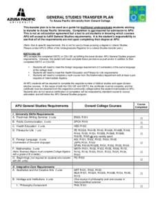 Microsoft Word - Oxnard College GS Transfer Plan.doc