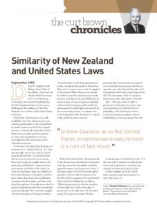 the curt brown chronicles Similarity of New Zealand and United States Laws September 1965 avid W. Lambden (with