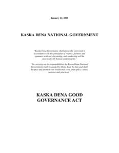 Microsoft Word - Good Governance Act FINAL