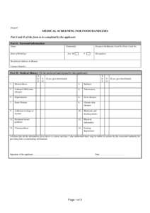 Microsoft Word - Form C- Medical screening for Food handlers