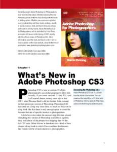 Martin Evening’s Adobe Photoshop for Photographers titles have become classic reference sources, the only Photoshop books written to deal directly with the needs of photographers. Whether you are an accomplished user o