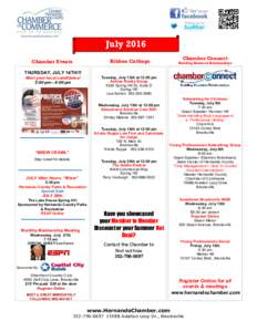 July 2016 Chamber Connect Ribbon Cuttings  Chamber Events