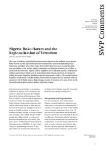 Nigeria: Boko Haram and the Regionalization of Terrorism