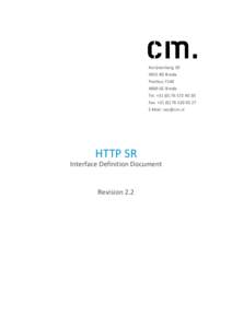 Microsoft Word - HTTP_SR_Interface_Definition_Document.docx