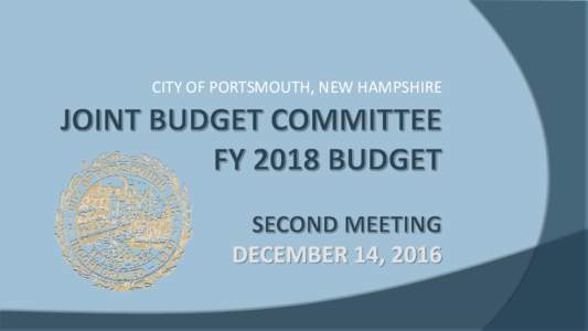 CITY OF PORTSMOUTH, NEW HAMPSHIRE  OPERATING BUDGET General Government Police