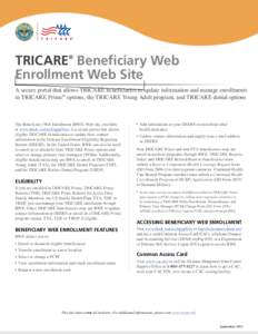 TRICARE Beneficiary Web Enrollment Web Site