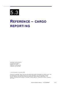 Module 5.3 Reference - Cargo Reporting V1.2.doc