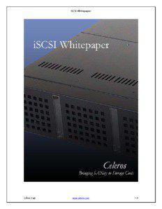 iSCSI Whitepaper  Celeros Corp.