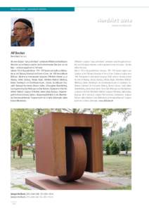 Dauerexponate • permanent exhibits  Alf Becker Deutschland/Germany Mit seiner Skulptur 