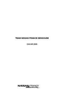 TEAM NISSAN FRANCE DESSOUDE DAKAR 2005