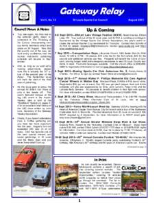 Gateway Relay Vol II, No. 12 St Louis Sports Car Council  Up & Coming