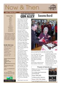 Now & Then Issue 1 February 2014 Affiliated with Royal Historical Society of Victoria Inc  launched
