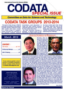 CODATA  International Council for Science (ICSU) SPECIAL ISSUE