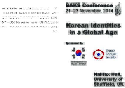 Panel 4: Personal Identity in a Global Age 16:30  –  18:00 Three  Sisters:  Transnational  Ties  in  a  Korean  Familiy  —  Stefan   Wellgraf,  European  University  Viadrina  in    Francfort/Oder  