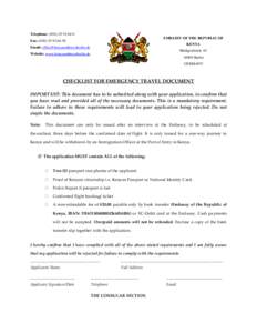 Identification / Government of Kenya / Kenyan passport / Passport / Identity Cards Act / Identity document / British passports / Residency / Government / Security / Immigration to the United Kingdom