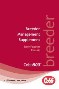 TM  Breeder Management Supplement