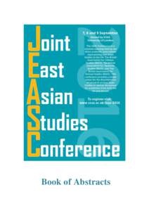 Korean culture / Asian studies / Korean studies / Korea under Japanese rule / Paper / SOAS /  University of London