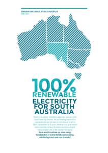 CONSERVATION COUNCIL OF SOUTH AUSTRALIA JUNE 2015 ELECTRICITY FOR SOUTH AUSTRALIA