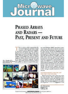 PHASED ARRAYS AND RADARS — PAST, PRESENT AND FUTURE