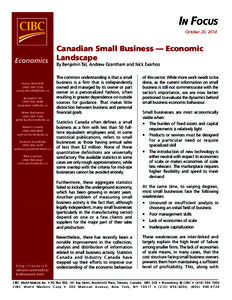 Investment / CIBC World Markets / Small and medium enterprises / Gross domestic product / Wood Gundy / Trimaran Capital Partners / Canadian Imperial Bank of Commerce / Economy of Canada / Investment banking