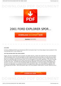 Transport / Automotive industry / Pickup trucks / Ford Explorer / Ford F-Series / Wiring diagram / Ford Escape / Ford Motor Company / Electrical wiring / Henry Ford / TRAC