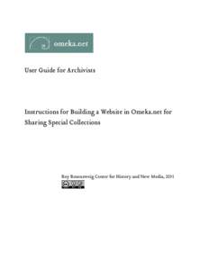 User Guide for Archivists