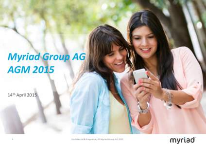 Myriad Group AG AGM 2015 14th April