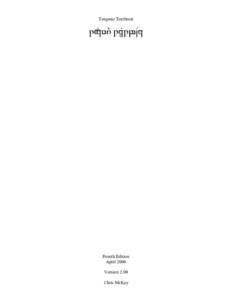 Tengwar Textbook  1x{y $ 6E 1zR|1w~Nz  Fourth Edition