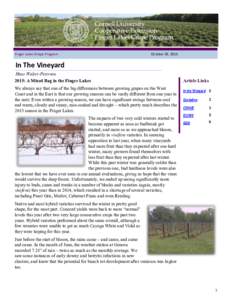 Finger Lakes Grape Program  October 29, 2015 In The Vineyard Hans Walter-Peterson
