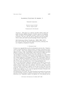 1207  Documenta Math. Algebraic Kasparov K-theory. I Grigory Garkusha