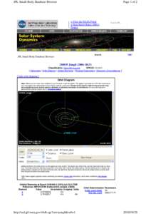 Astrodynamics / Comet Lulin / Orbital elements / Orbit / Ephemeris / Astrology / Celestial mechanics / Astronomy