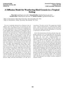 Goldschmidt 2000 September 3rd–8th, 2000 Oxford, UK. Journal of Conference Abstracts Volume 5(2), 868