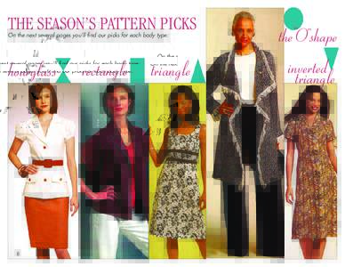 THE SEASON’S PATTERN PICKS On the next several pages you’ll find our picks for each body type: hourglass  8