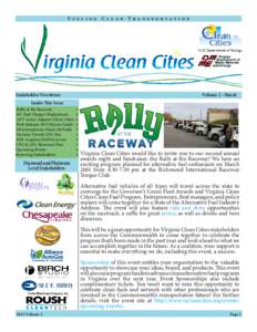 Fueling Clean Transportation  Stakeholder Newsletter Volume 2 - March