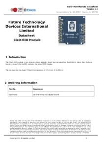 CleO- RIO Module Datasheet Version 1.1 Document Reference No.: BRT_000017 Clearance No.: BRT#022
